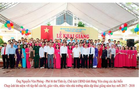 LỄ KHAI GIẢNG NĂM HỌC 2017-2018 VÀ ĐÓN NHẬN CỜ THI ĐUA CỦA BỘ GIÁO DỤC & ĐÀO TẠO