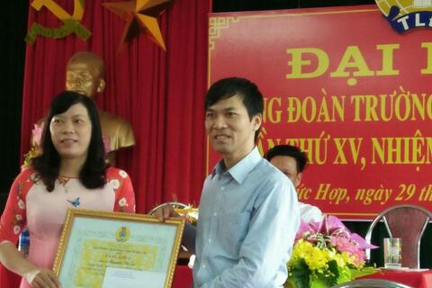 ĐẠI HỘI CÔNG ĐOÀN TRƯỜNG THPT ĐỨC HỢP, NHIỆM KỲ 2017-2022