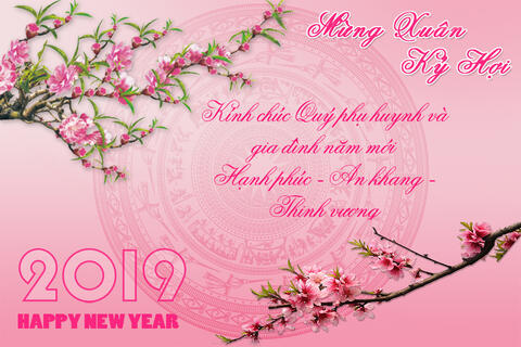 Lãnh đạo nhà trường gửi thiệp Chúc Mừng Năm Mới tới Quý Phụ huynh học sinh