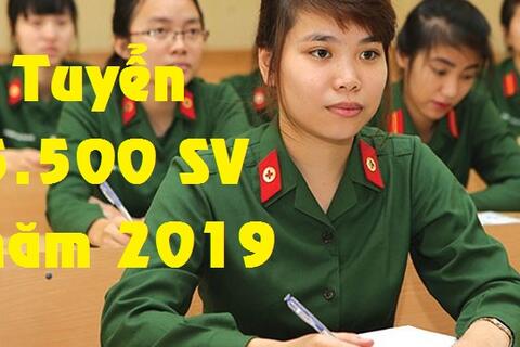 Khối trường Quận đội tuyển 5.500 chỉ tiêu năm 2019