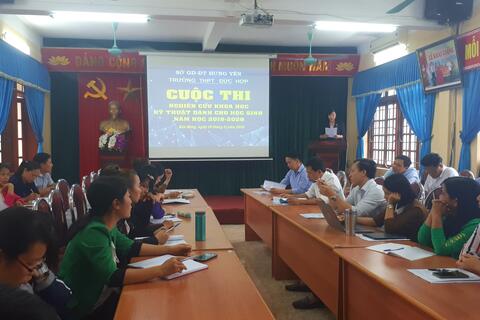 Trường THPT Đức Hợp tổ chức Cuộc thi nghiên cứu KHKT cấp trường với nhiều ý tưởng độc đáo!
