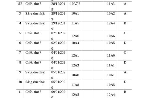 Lịch thi đấu - Giải bóng đã nam năm học 2019-2020
