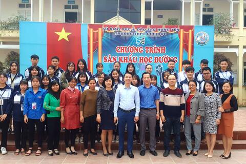 Lãnh đạo nhà trường gặp mặt đội tuyển HSG năm học 2019-2020 trước ngày thi