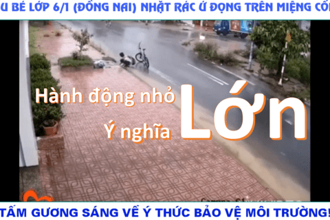 Hành động đẹp của một học sinh lớp 6/1 (Long Thành, Đồng Nai)!
