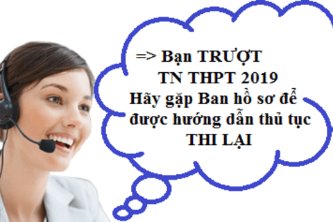 Thông báo kế hoạch hỗ trợ thủ tục thi lại dành cho HS trượt tốt nghiệp năm 2019