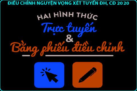 Tài liệu hướng dẫn thí sinh, điểm tiếp nhận điều chỉnh nguyện vọng ĐKXT năm 2020