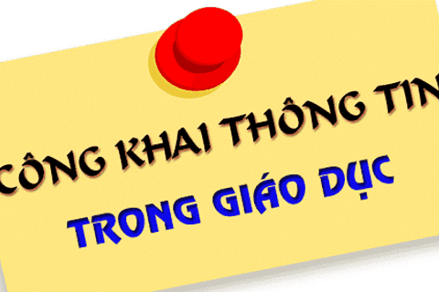 Công khai các khoản thu năm học 2020-2021