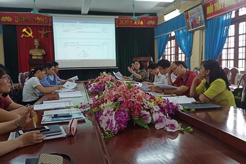 Trường THPT Đức Hợp tổ chức Hội thảo sinh hoạt chuyên môn theo hướng NCBHMH tháng 11/2020