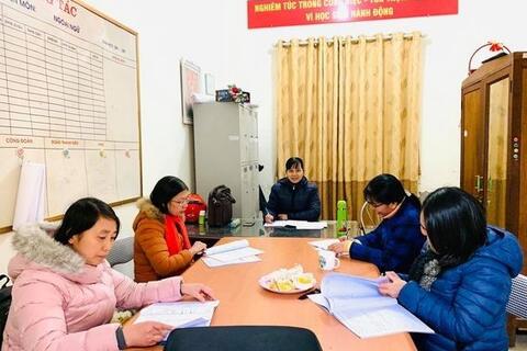 Tổ Ngoại Ngữ sinh hoạt chuyên môn NCBHMH tháng 1/2021