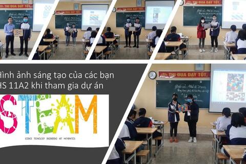 Thầy và trò trường THPT Đức Hợp bước đầu tiếp cận với phương pháp giáo dục STEAM và hoàn thành dự án dạy học chủ đề STEAM bài phép dời hình