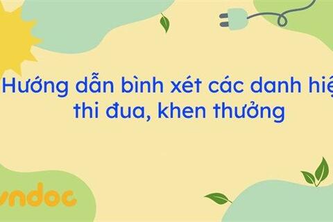 Hướng dẫn hoàn thành hồ sơ thi đua cho Tập thể, Cá nhân năm học 2020-2021