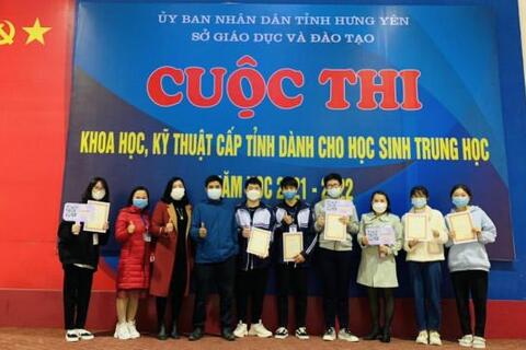 Học sinh trường THPT Đức Hợp tích cực tham tham gia cuộc thi nghiên cứu KH-KT cấp tỉnh năm học 2021-2022