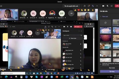 Tổ Ngoại Ngữ sinh hoạt CM BHMH tháng 12 năm 2021