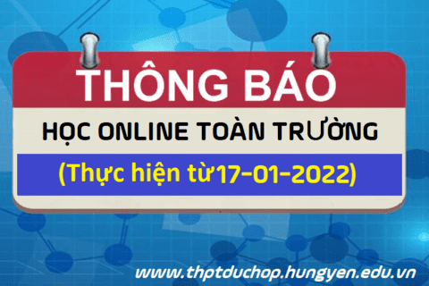 TKB tuần từ 17-01-2022