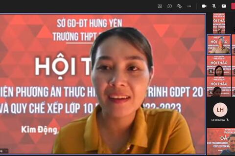 Trường THPT Đức Hợp tổ chức Hội thảo hoàn thiện phương án thực hiện chương trình GDPT 2018 và Quy chế xếp lớp 10 năm học 2022-2023