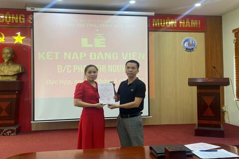 Lễ kết nạp Đảng viên mới đợt 19/5/2022