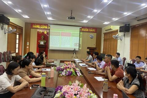 Chi bộ trường THPT Đức Hợp tham gia Hội nghị trực tuyến toàn quốc nghiên cứu, học tập, quán triệt Nghị quyết Hội nghị lần thứ năm của BCH Trung ương Đảng Khóa XIII