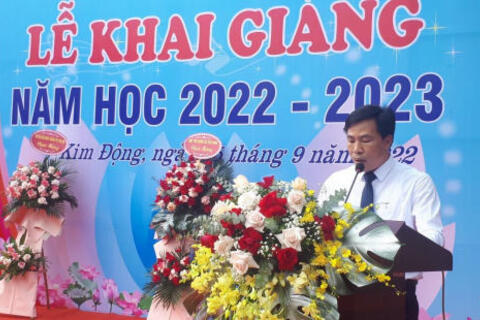 RỘN RÀNG LỄ KHAI GIẢNG NĂM HỌC MỚI 2022-2023 CỦA TRƯỜNG THPT ĐỨC HỢP