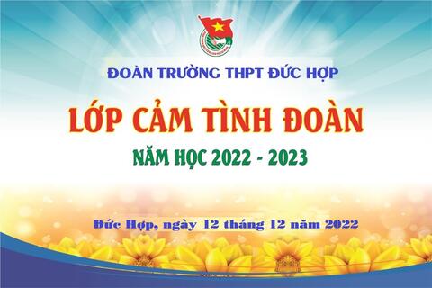 Đoàn trường THPT Đức Hợp tổ chức lớp học cảm tình đoàn cho các thanh niên tích cực