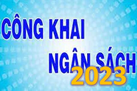 QUYẾT ĐỊNH CÔNG KHAI DỰ TOÁN NGÂN SÁCH NĂM 2023