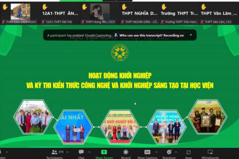 HỌC SINH KHỐI 12 TRƯỜNG THPT ĐỨC HỢP THAM GIA HỘI THẢO “HÀNH TRÌNH KHỞI NGHIỆP TỪ TRƯỜNG PHỔ THÔNG”
