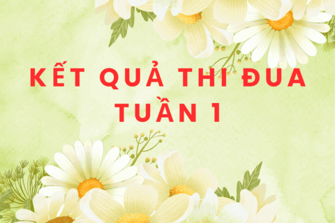 KẾT QUẢ THI ĐUA TUẦN 1