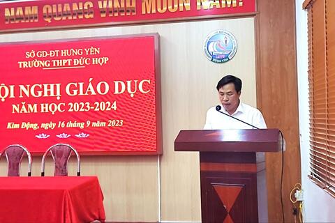 Trường THPT Đức Hợp tổ chức Hội nghị Giáo dục năm học 2023-2024