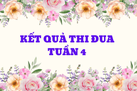 KẾT QUẢ THI ĐUA TUẦN 4