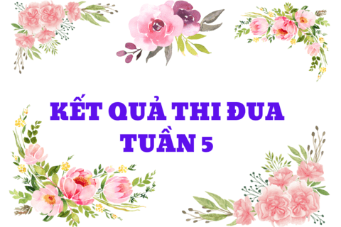 KẾT QUẢ THI ĐUA TUẦN 5