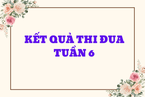 KẾT QUẢ THI ĐUA TUẦN 6