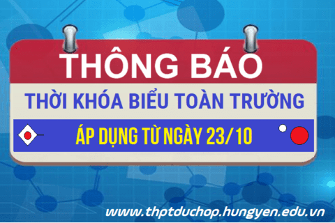 TKB tuần từ 23/10/2023
