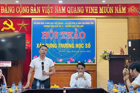 HỘI THẢO TRƯỜNG HỌC SỐ "ĐƯA GIÁO DỤC VÀO THỜI ĐẠI SỐ HÓA"