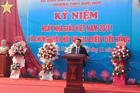TRƯỜNG THPT ĐỨC HỢP TỔ CHỨC HOẠT ĐỘNG KỶ NIỆM 41 NĂM NGÀY NHÀ GIÁO VIỆT NAM 20/11/1982-20/11/2023 VÀ CHUNG KẾT HỘI THI “ GIAI ĐIỆU TUỔI HỒNG”