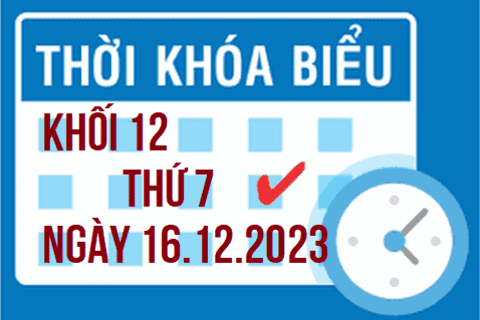 TKB KHỐI 12 - THỨ 7 - NGÀY 16/12/2013