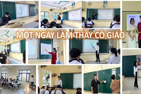 Thầy và trò trường THPT Đức Hợp với trải nghiệm "Một ngày làm thầy cô giáo - Một ngày làm học sinh"