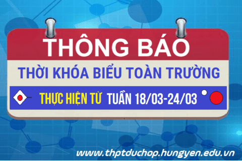 TKB TUẦN TỪ 18/3/2024 - 24/3/2024