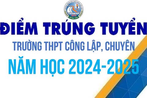 SỞ GD-ĐT HƯNG YÊN CÔNG BỐ ĐIỂM CHUẨN VÀO LỚP 10 THPT NĂM HỌC 2024-2025