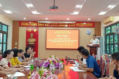 Trường THPT Đức Hợp tổ chức Hội thảo Kinh nghiệm Triển khai Chương trình Giáo dục Phổ thông 2018 và Định hướng cho Năm học 2024 - 2025