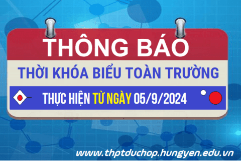 TKB THỰC HIỆN TỪ 05/9