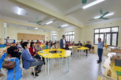 Buổi tập huấn ứng dụng Vitanedu.vn về STEM: Thầy cô trường THPT Đức Hợp trang bị kiến thức mới