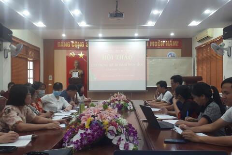 TRƯỜNG THPT ĐỨC HỢP TỔ CHỨC HỘI THẢO XÂY DỰNG KẾ HOẠCH MÔN HỌC VÀ KẾ HOẠCH BÀI DẠY ĐÁP ỨNG CHƯƠNG TRÌNH GDPT 2018