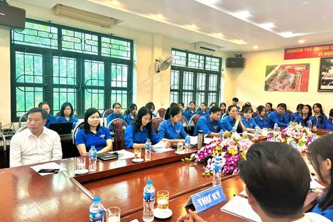 ĐẠI HỘI ĐẠI BIỂU ĐOÀN TNCS HỒ CHÍ MINH TRƯỜNG THPT ĐỨC HỢP NHIỆM KỲ 2024-2025 TỔ CHỨC THÀNH CÔNG TỐT ĐẸP