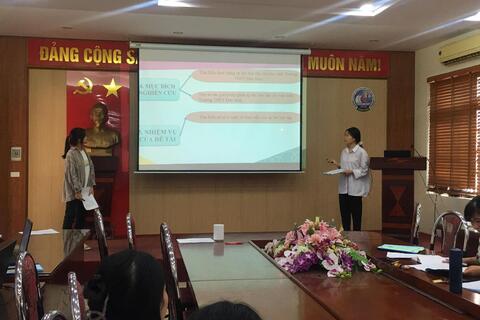 Trường THPT Đức Hợp tổ chức cuộc thi nghiên cứu KH-KT cấp trường năm học 2022-2023