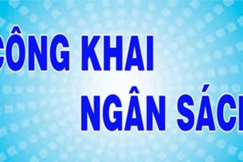 Công khai Dự toán ngân sách năm 2024