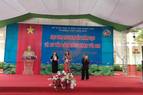 TRƯỜNG THPT ĐỨC HỢP TỔ CHỨC HỌP PHỤ HUYNH ĐẦU NĂM HỌC 2022 – 2023