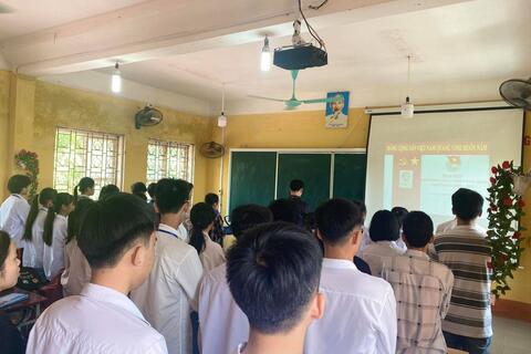 BCH Đoàn trường hướng dẫn BCH Chi đoàn các lớp tổ chức Đại hội Chi Đoàn năm học 2020-2021