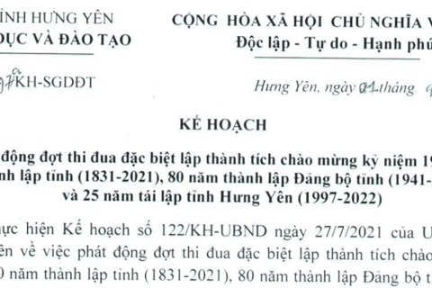 Phát động phong trào thi đua chào mừng 25 năm ngày tái lập tỉnh Hưng Yên