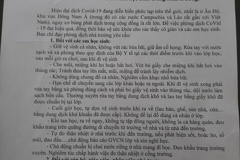 THÔNG BÁO V/V TĂNG CƯỜNG PHÒNG CHỐNG DỊCH COVID-19