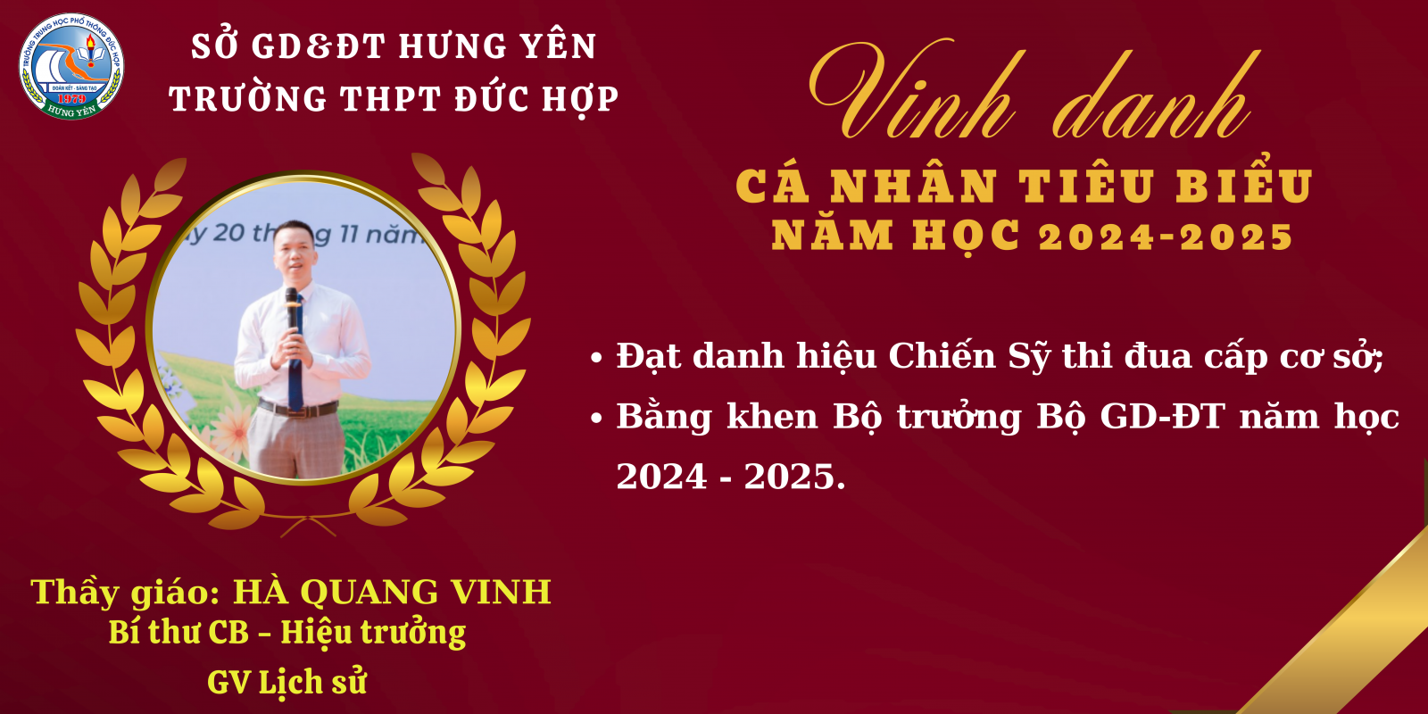 THPT ĐỨC HỢP – NĂM HỌC 2024-2025: MỘT NĂM HỌC BỨT PHÁ VÀ TỎA SÁNG